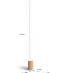 Lattiavalaisin Philips Hue Gradient Signe tammi