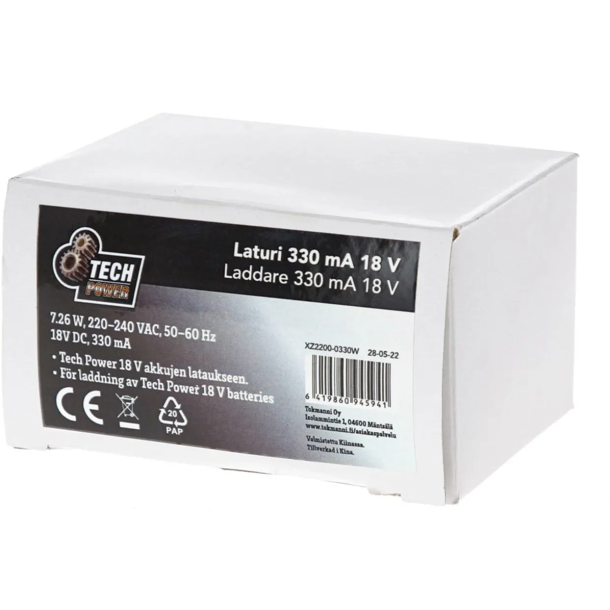 Laturi Tech Power 330 mA 18 V