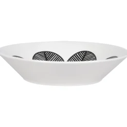 Lautanen Kotikulta 20 cm Emma syvä mustavalkoinen
