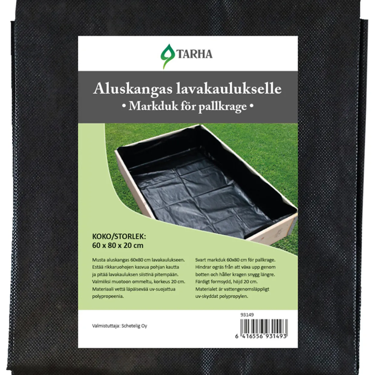 Lavakauluksen aluskangas 60 x 80 x 20 cm Tarha