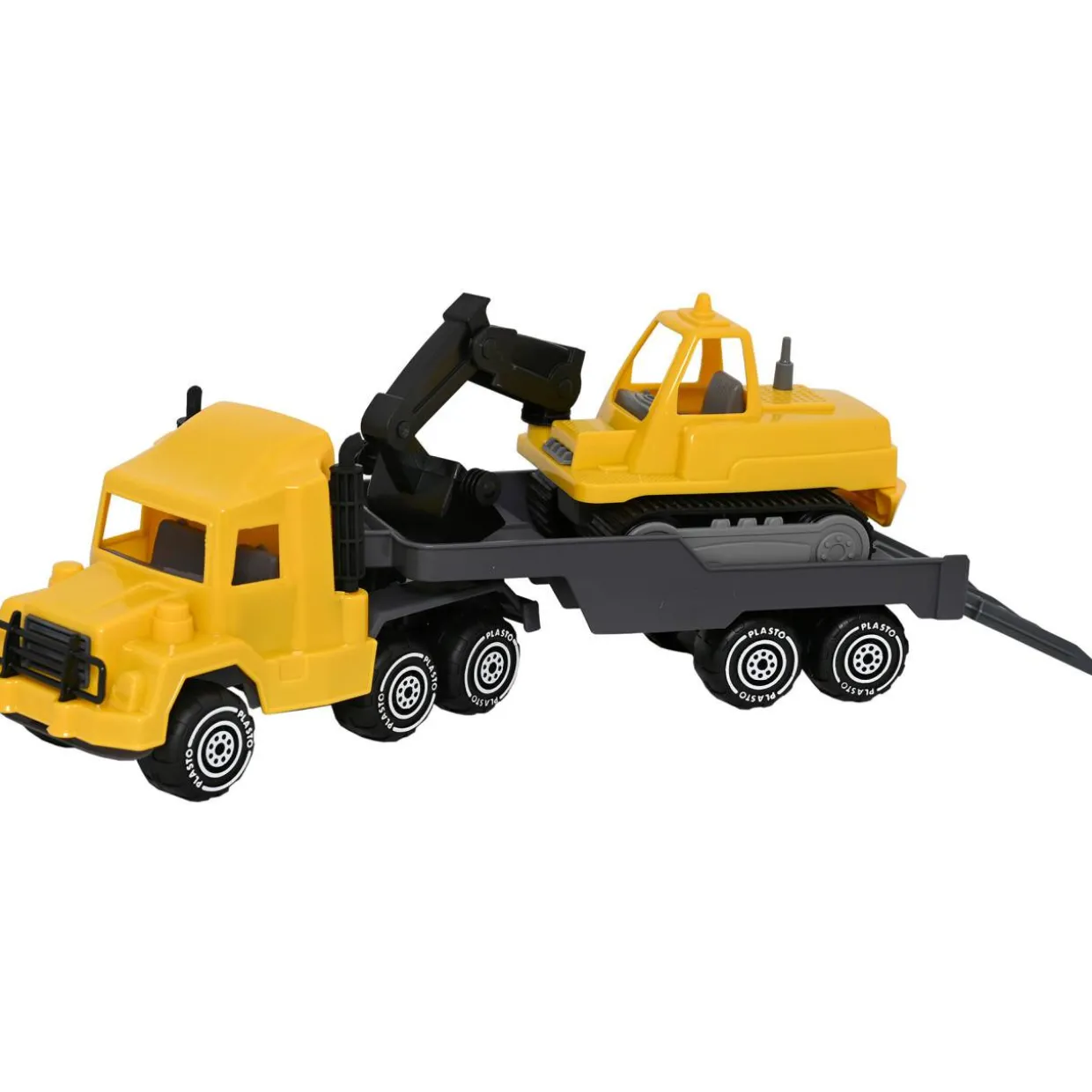 Lavettirekka ja telaketjukaivuri Plasto 47 cm