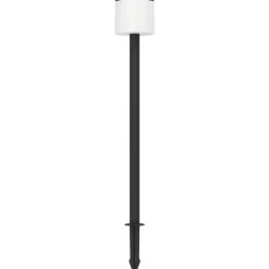 LED-aurinkokennovalaisin pylväs Pantete 115 cm musta/valkoinen