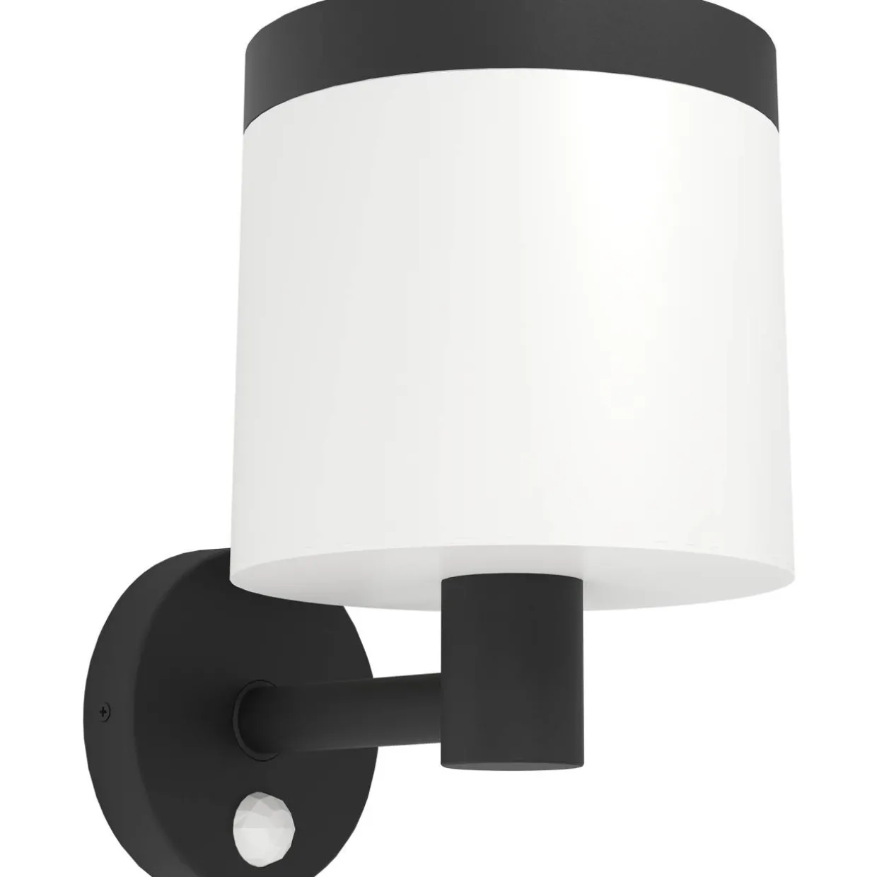 LED-aurinkokennovalaisin seinä Pantete musta/valkoinen