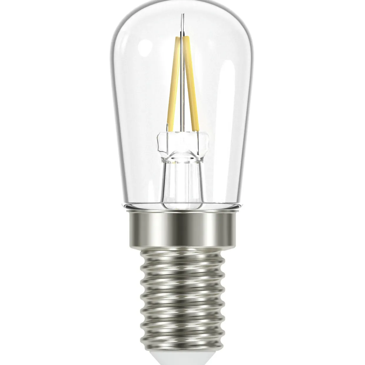LED-jääkaappilamppu Airam 1,1W/840 E14 kirkas filament, 120 lm