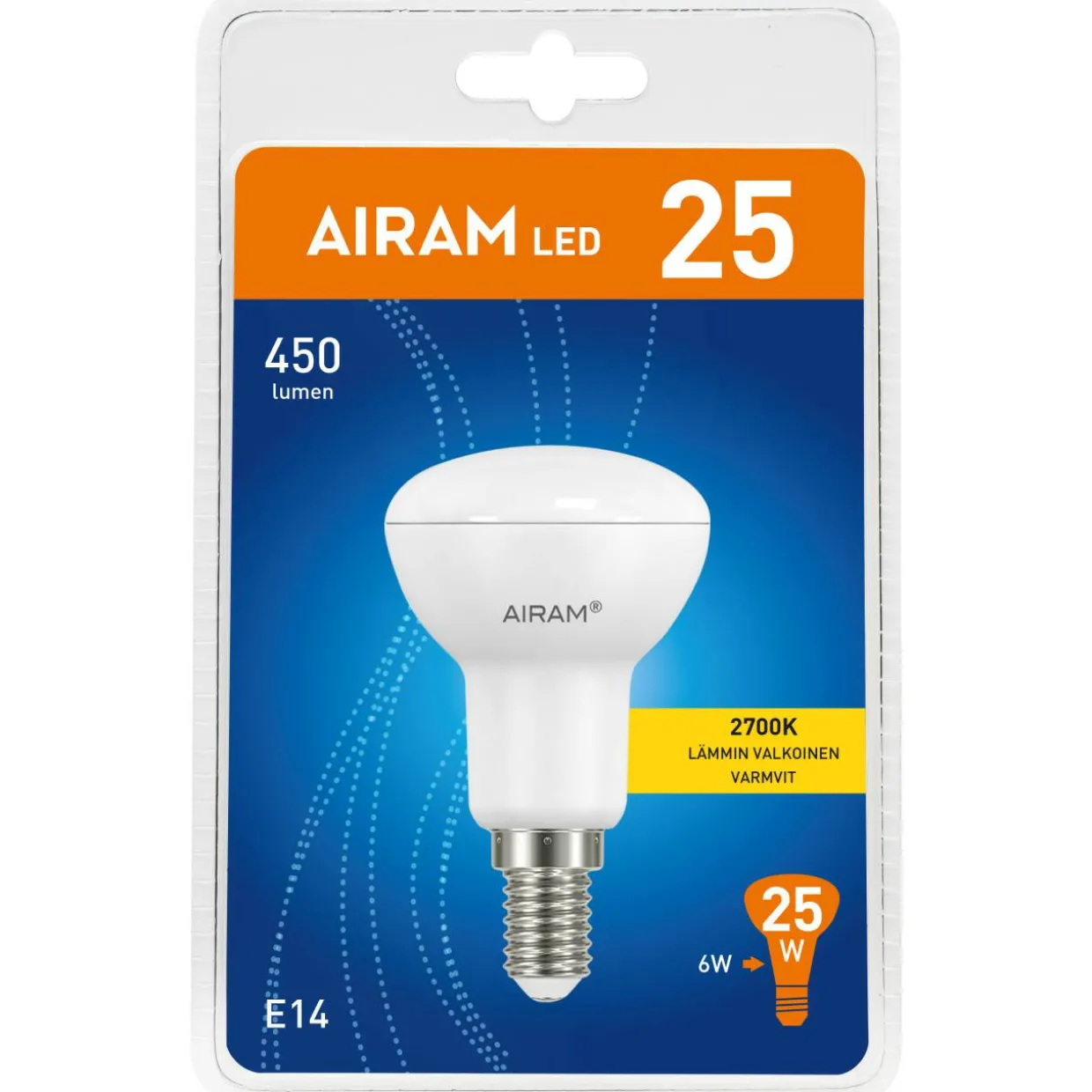 LED-kohdelamppu 4W E14 R50 kulma 110° 450lm