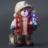 LED-koriste nalle ja lyhty