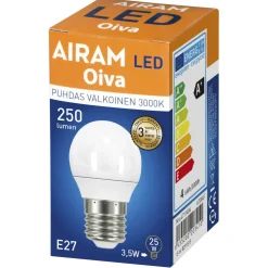 LED-koristelamppu OIVA 3W 3000K E27 250lm