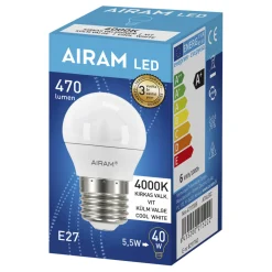 LED-koristelamppu 4,9W 4000K E27 500lm