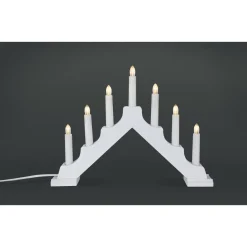 LED-kynttelikkö 7 osaa valkoinen