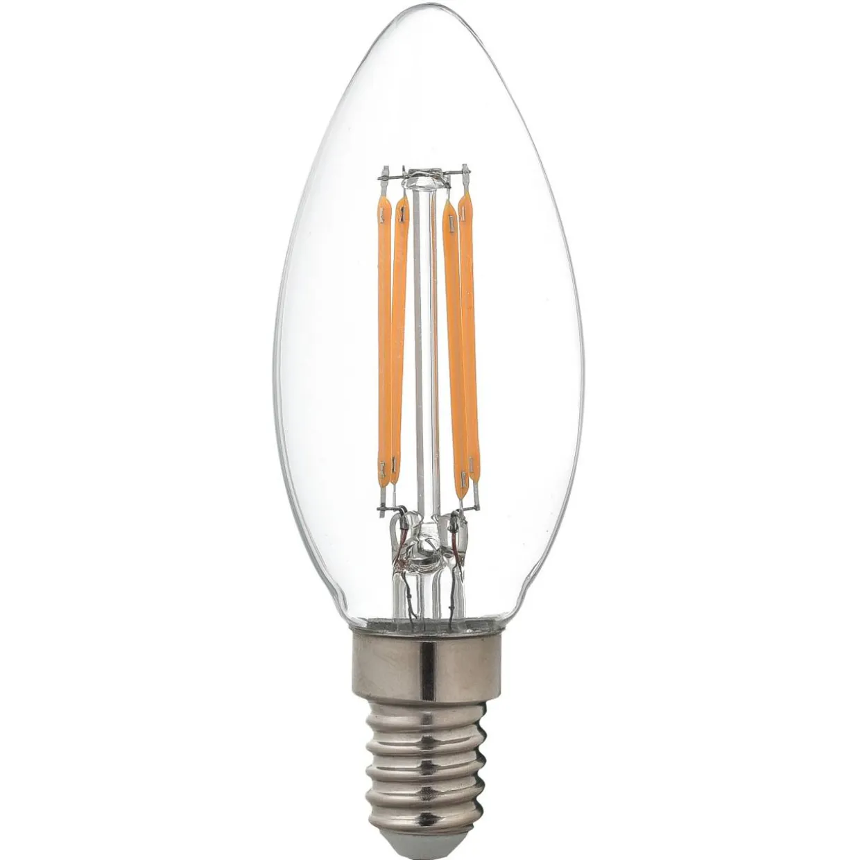 LED-kynttilälamppu kirkas 4,5 W E14 470 lm, himmennettävä