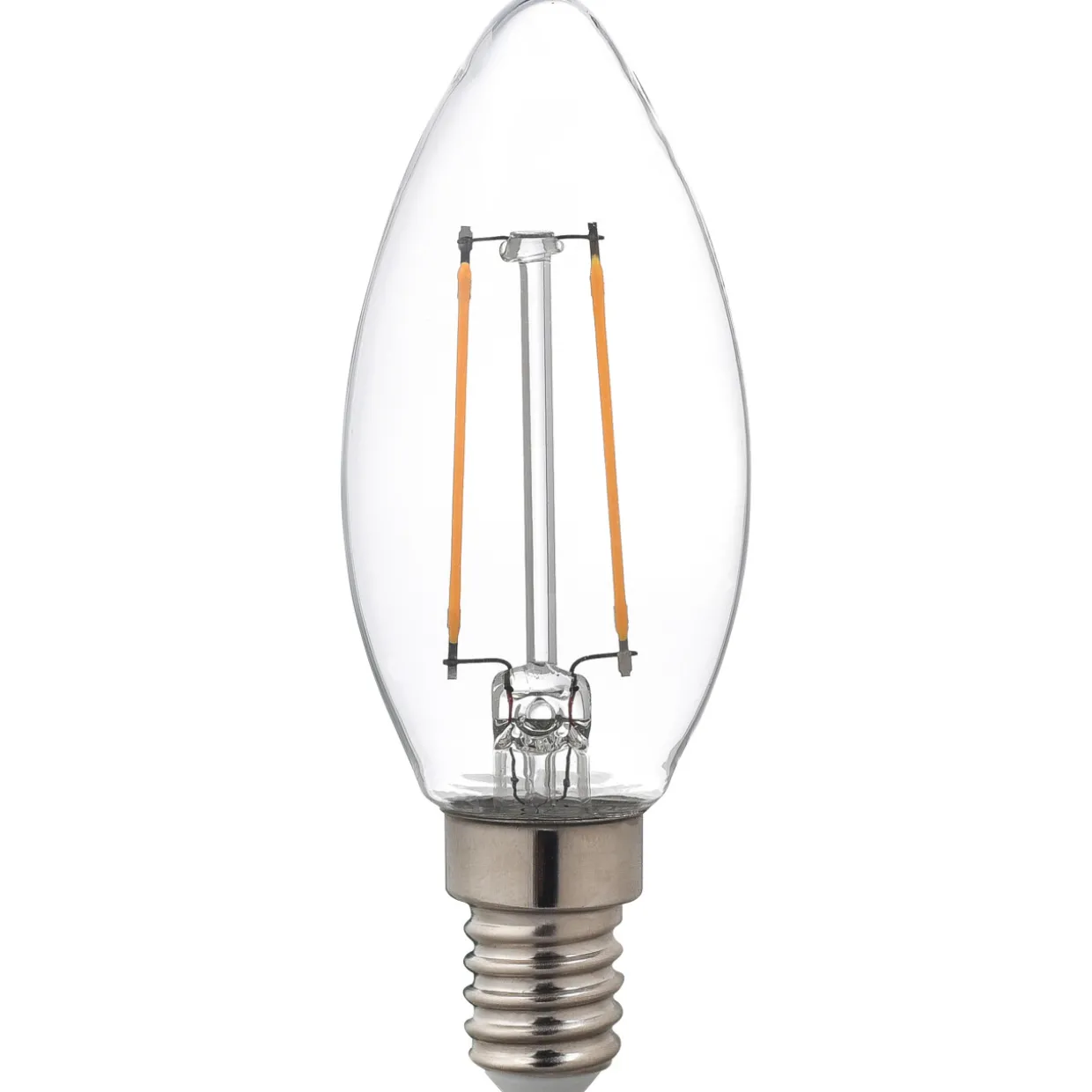 LED-kynttilälamppu kirkas 2,5 W E14 filam. 250 lm 360°