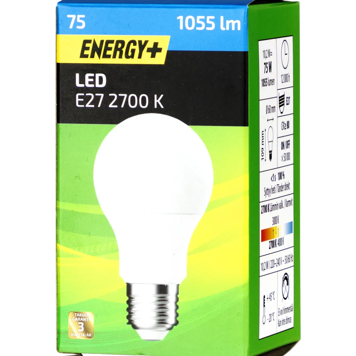 LED-lamppu 1055 lm A60 E27