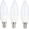 LED-lamppu 470 lm C35 E14 3 kpl