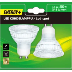 LED-lamppu 345 lm PAR16 GU10 2 kpl