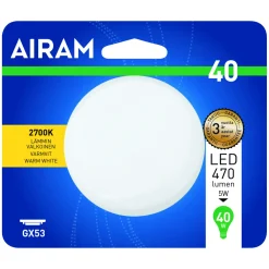 LED-lamppu 4,9 W GX53 110°C 470 lm