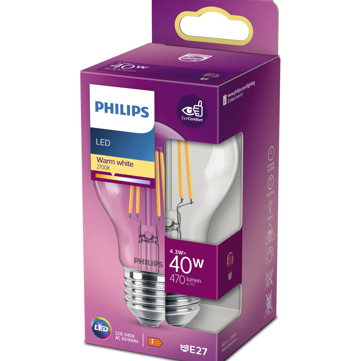 LED-lamppu Philips 40 W E27