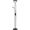 LED-lattiavalaisin Aneta Lighting Cannes upplight, musta