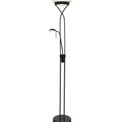 LED-lattiavalaisin Aneta Lighting Cannes upplight, musta