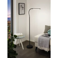 LED-lattiavalaisin Eglo Laroa himmennettävä musta