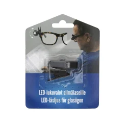 LED-lukuvalo silmälaseihin