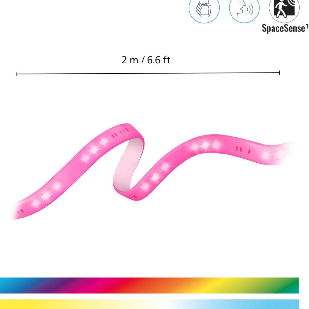 LED-älyvalonauha Wiz RGB+W 1600lm Wi-Fi 2m