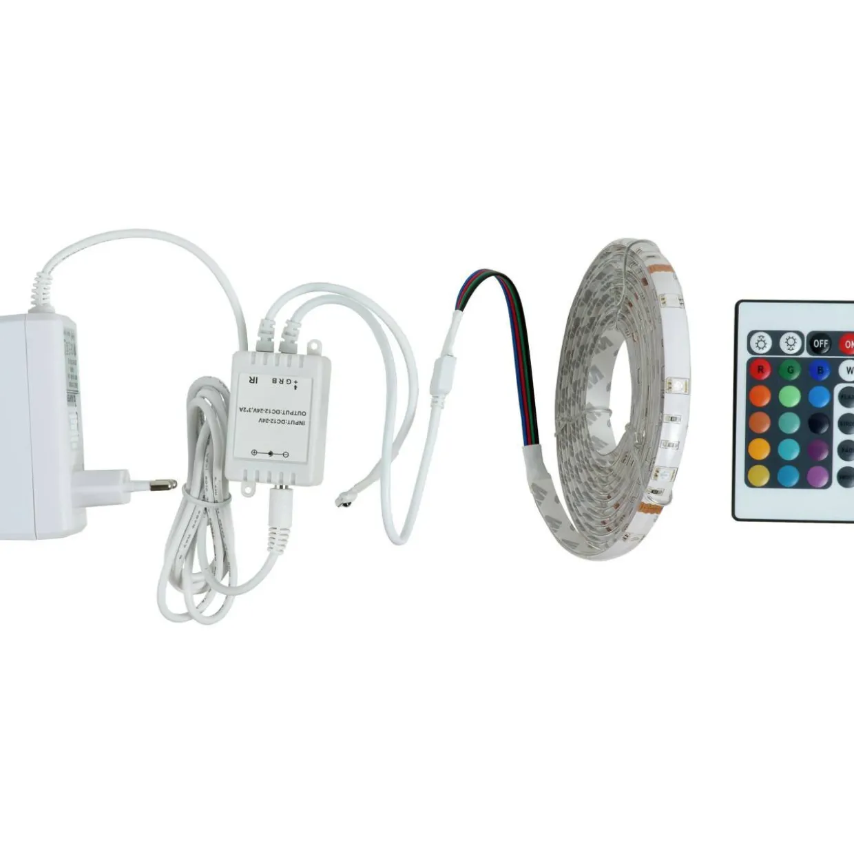 LED-nauha Airam Strip 24V IP20 7,2W/M 840 RGB 2 m