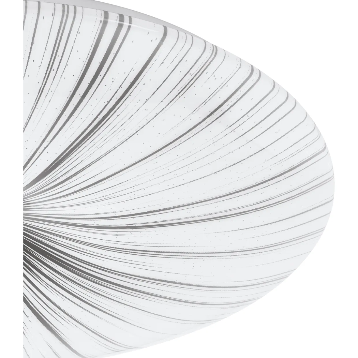 LED-plafondi Eglo Nieves 51 cm valkoinen/hopea