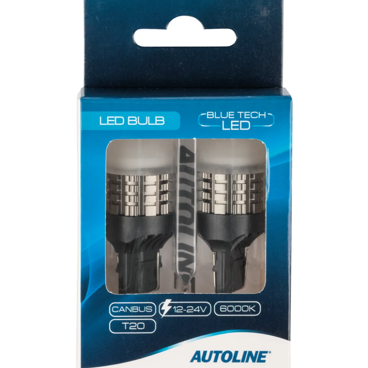 LED-polttimopari T20 6000 K Can Autoline Blue Tech 21 W