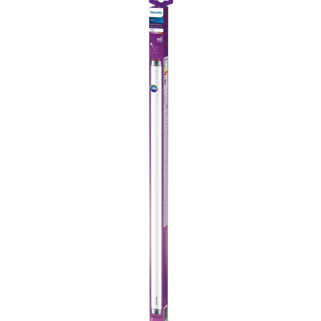 LED-putki Philips T8 600 mm 8 W G13 huurrettu
