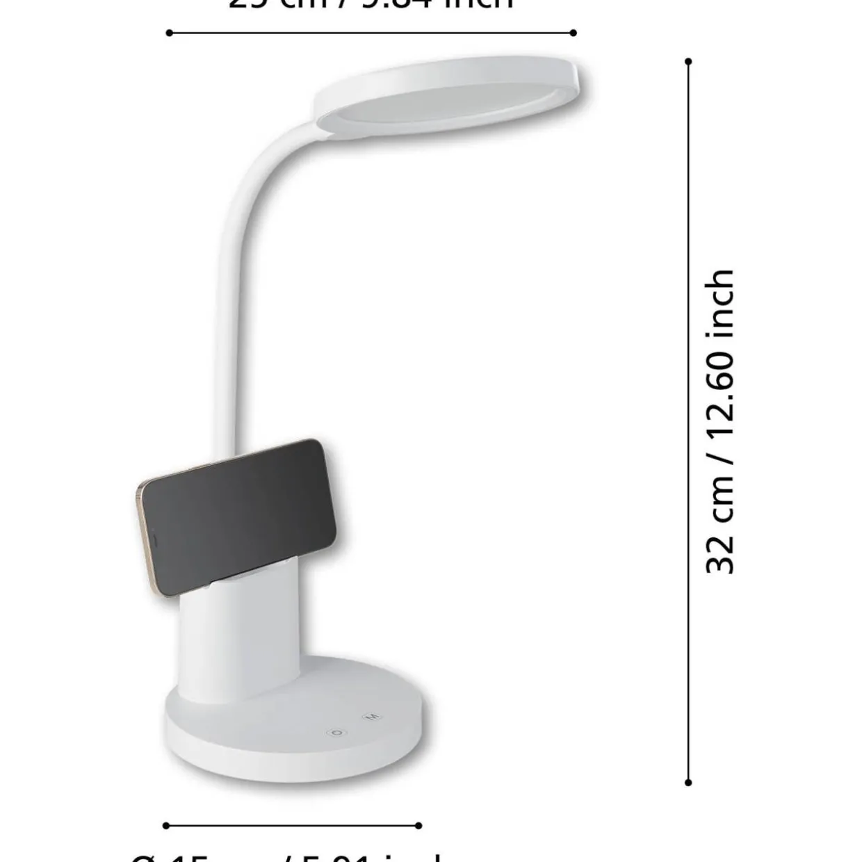 LED-pöytävalaisin Best Choice Rehamna valkoinen