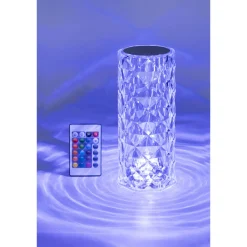 LED-pöytävalaisin kristalli