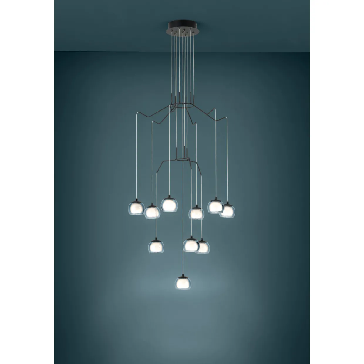 LED-riippuvalaisin 10-os Eglo Rovigana musta