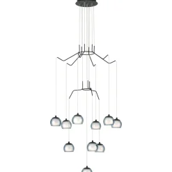 LED-riippuvalaisin 10-os Eglo Rovigana musta