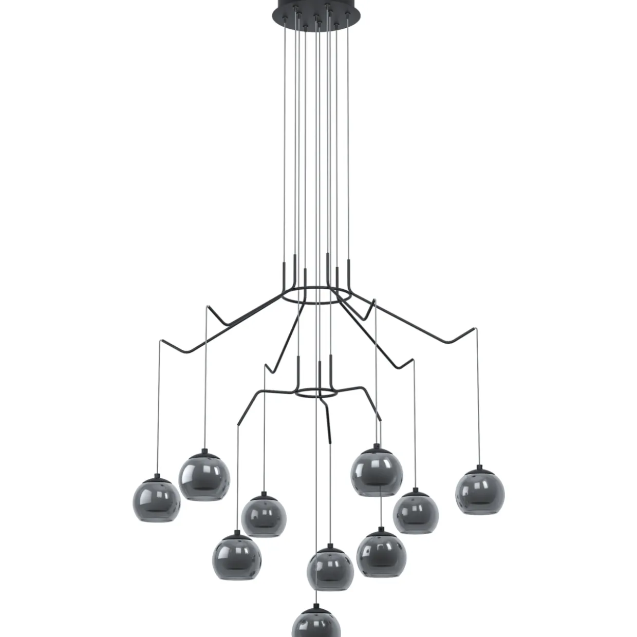 LED-riippuvalaisin 10-os Eglo Rovigana musta