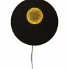 LED-seinävalaisin Aneta Lighting Planet, musta/kulta
