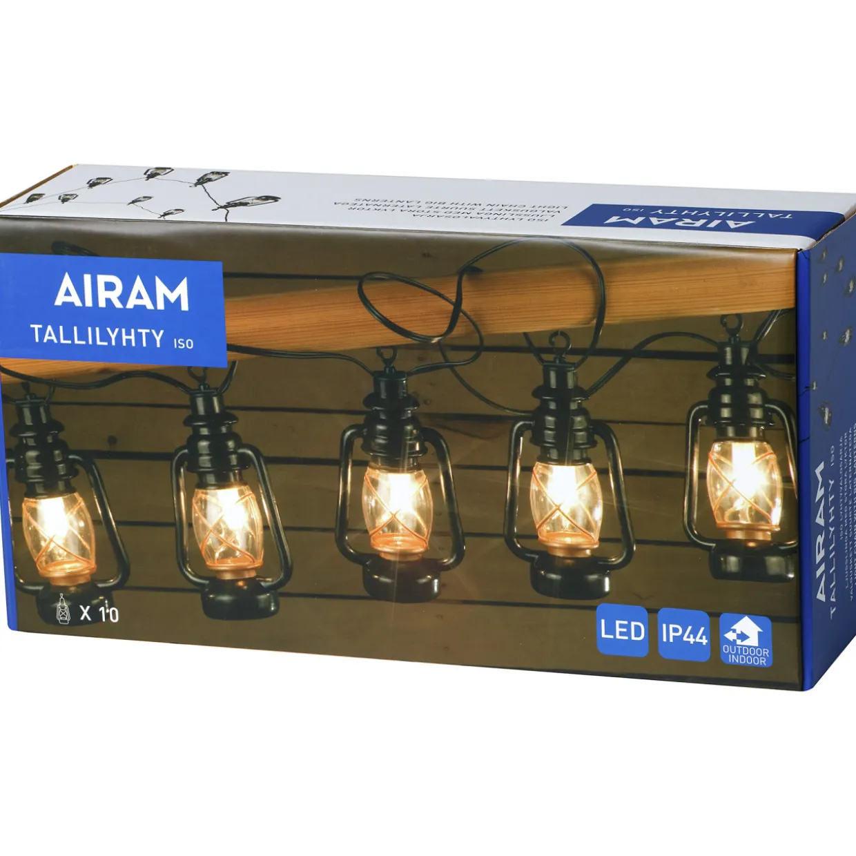 LED-tallilyhty 10 Antiikin musta 15 cm