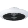 LED-tuuletinvalaisin Eglo Sayulita, valkoinen/harmaa