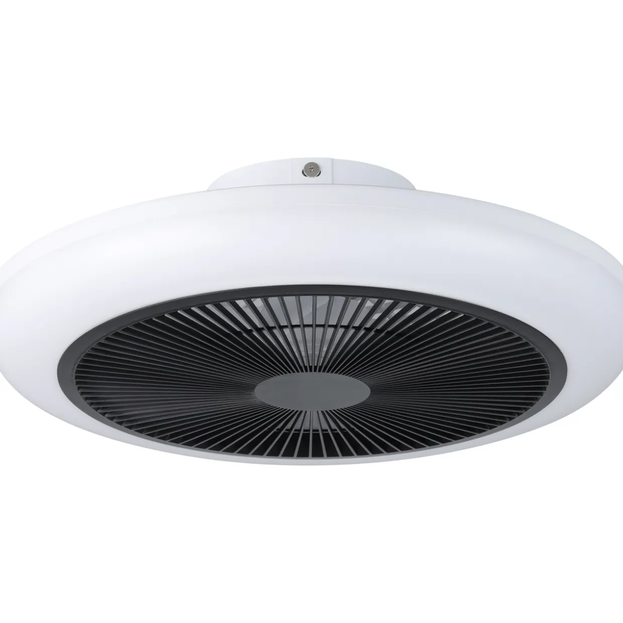 LED-tuuletinvalaisin Eglo Sayulita, valkoinen/harmaa