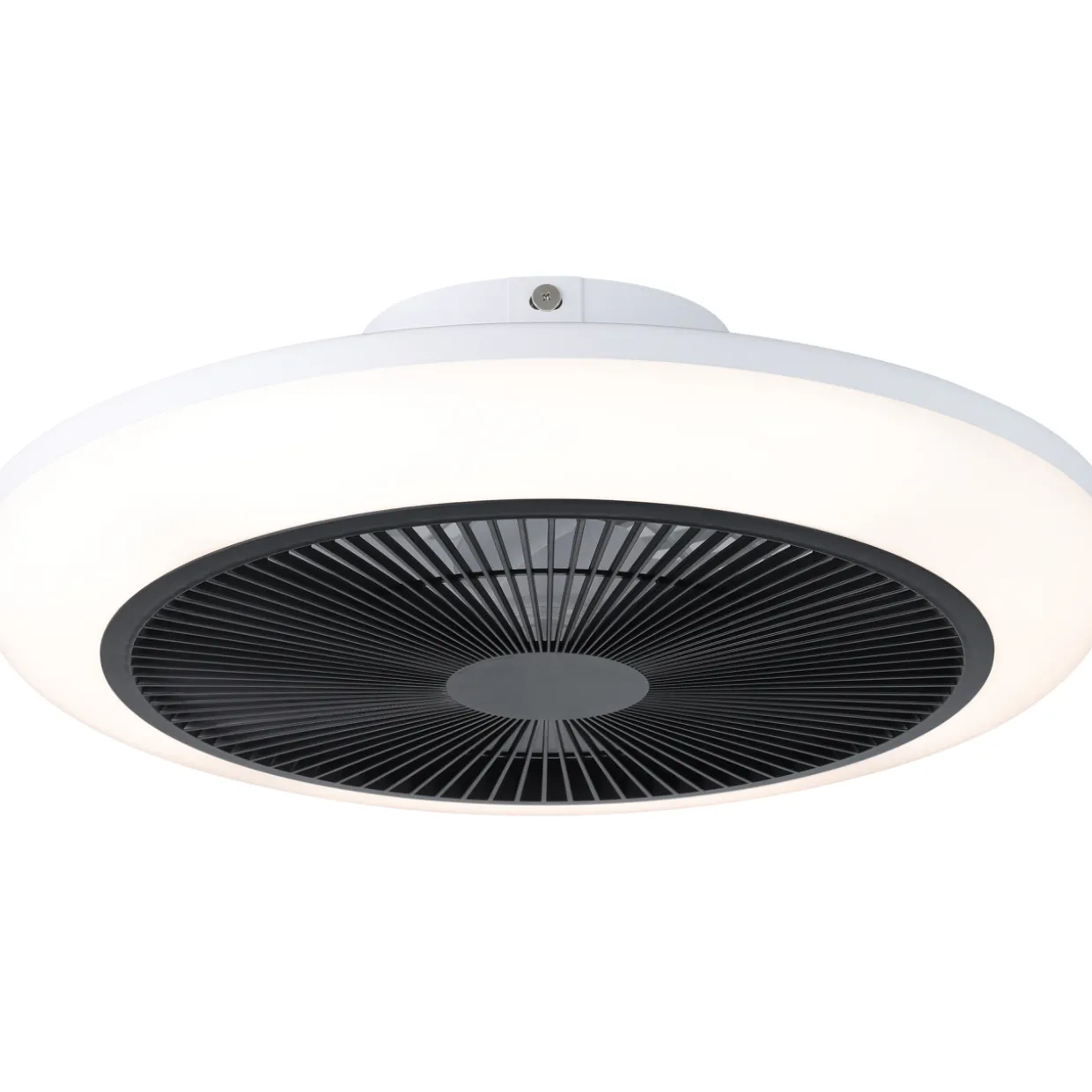 LED-tuuletinvalaisin Eglo Sayulita, valkoinen/harmaa