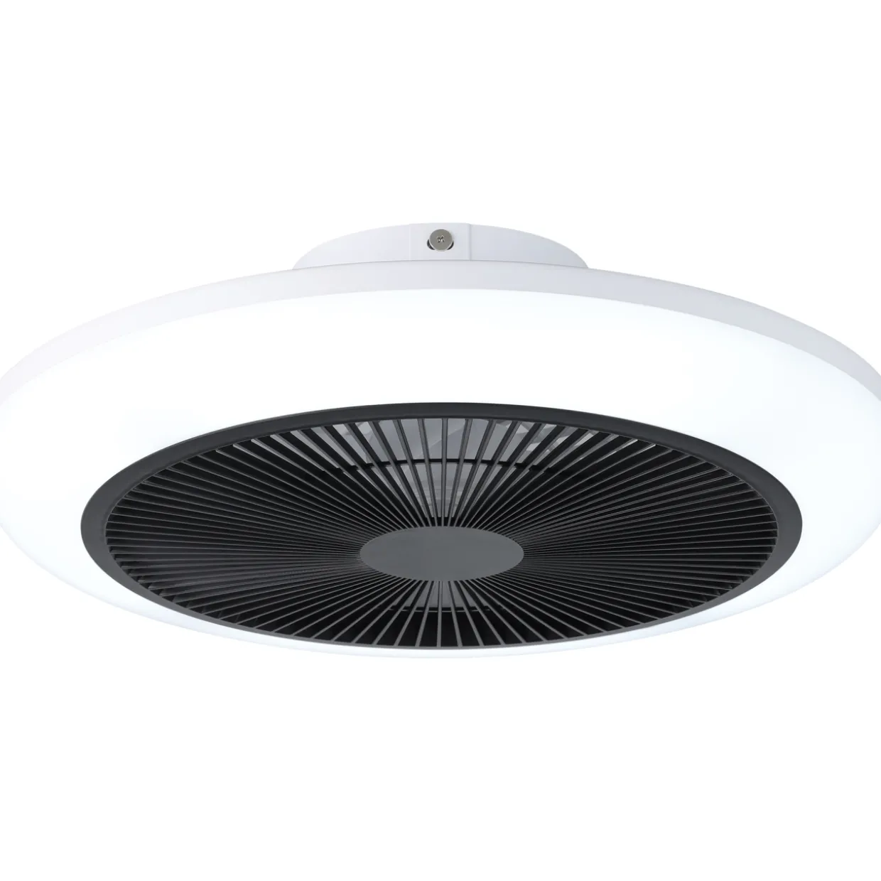 LED-tuuletinvalaisin Eglo Sayulita, valkoinen/harmaa
