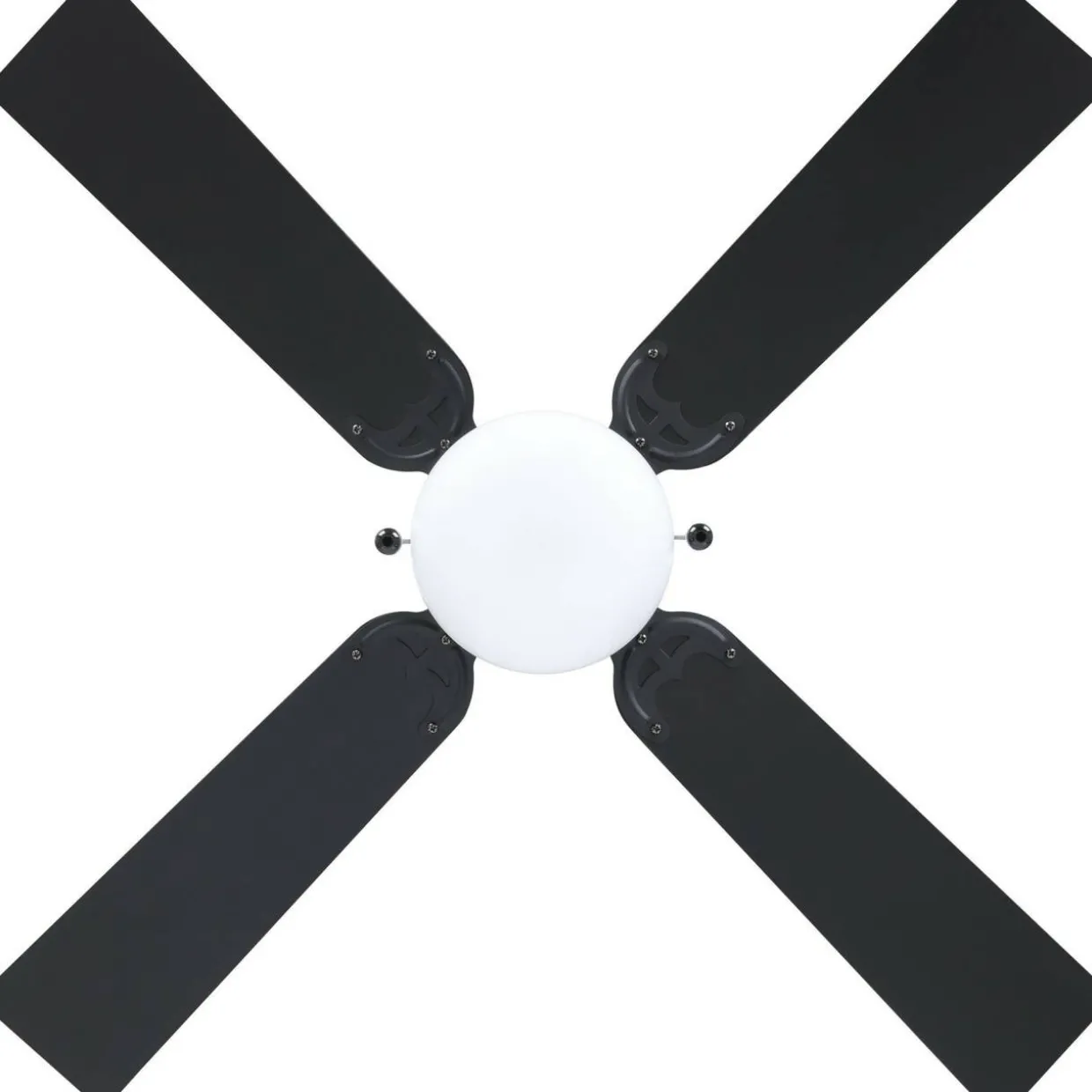 LED-tuuletinvalaisin Eglo Fortaleza musta/puu E27 maks. 60 W, IP20