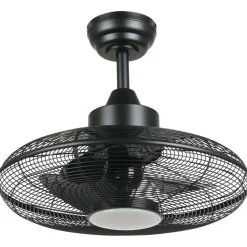 LED-tuuletinvalaisin Eglo Igeldo musta 15 W, IP20