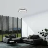 LED-tuuletinvalaisin Eglo Almeria valkoinen/musta 3 x 8,5 W, IP20
