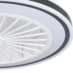 LED-tuuletinvalaisin Eglo Almeria valkoinen/musta 3 x 8,5 W, IP20
