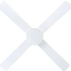 LED-tuuletinvalaisin Eglo Trinidad valkoinen/puu 20 W, IP20