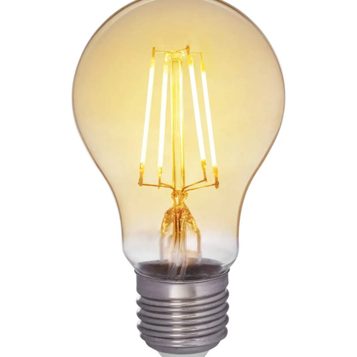 LED-vakiolamppu AMBER antiikki 4,5W 400lm E27 2200K kirkas