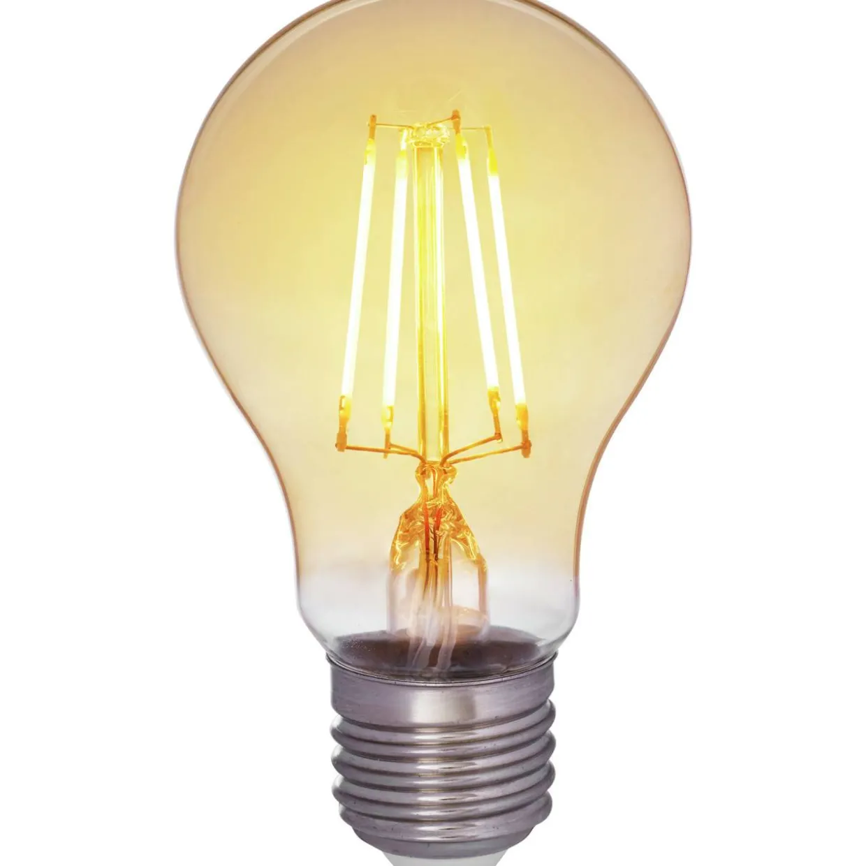 LED-vakiolamppu AMBER antiikki 4,5W 360lm E27 2200K kirkas himmennettävä