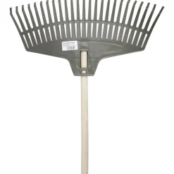 Lehtiharava, leveys 46 cm, puuvarsi