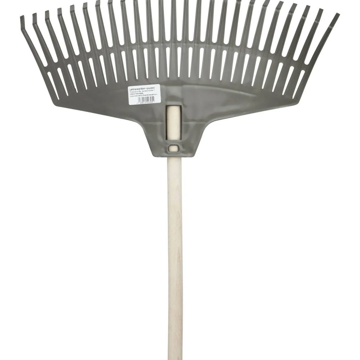 Lehtiharava, leveys 46 cm, puuvarsi