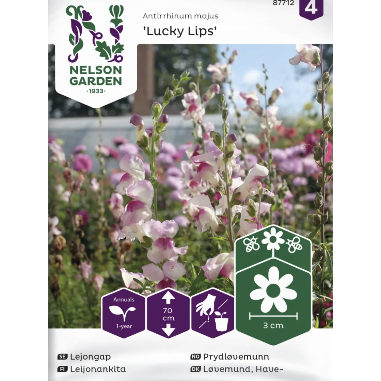 Leijonankita siemen Nelson Garden Basic Lucky Lips
